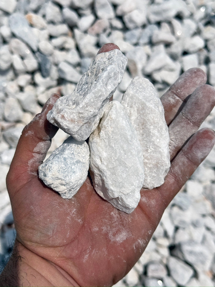 White Quartz Marble 1 - 4 in